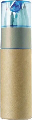Buntstifte-Set , 6-tlg. Libbie Original – Hellblau bedrucken, Art.-Nr. 018999999_2497