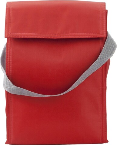 Kühltasche Sarah | Polyester 420D | Klettverschlussklappe – Rot bedrucken, Art.-Nr. 008999999_3609 Kühltasche Sarah | Polyester 420D | Klettverschlussklappe – Rot bedrucken, Art.-Nr. 008999999_3609