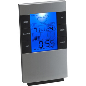 Wetterstation Griffin | Kunststoff | Multifunktion – Silber bedrucken, Art.-Nr. 032999999_4789