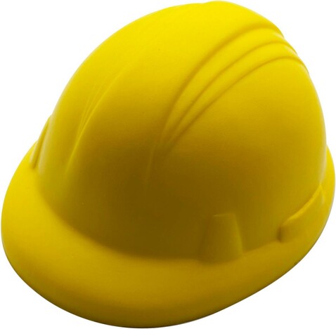 Stressball Philip | Schutzhelm – Gelb bedrucken, Art.-Nr. 006999999_5091