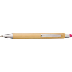 Kugelschreiber Claire | Stylus – fuchsia bedrucken, Art.-Nr. 046999999_548774
