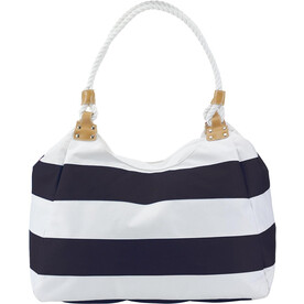 Strandtasche Christopher | Polyester 300D | 20 l – Blau/Weiß bedrucken, Art.-Nr. 045999999_5568