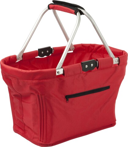 Picknickkorb Nadine | 600D | 20 l – Rot bedrucken, Art.-Nr. 008999999_6304