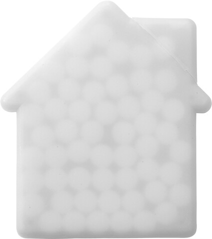 Minz-Karte Jaya | Kunststoff | Hausform | 6,5 g – Weiß bedrucken, Art.-Nr. 002999999_6671