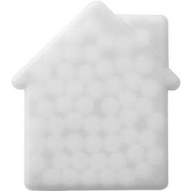 Minz-Karte Jaya | Kunststoff | Hausform | 6,5 g – Weiß bedrucken, Art.-Nr. 002999999_6671