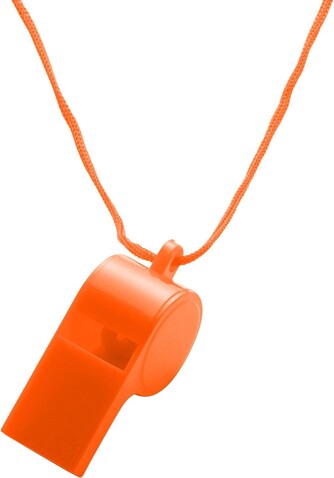 Pfeife Josh | Kunststoff | Mit Kordel – Orange bedrucken, Art.-Nr. 007999999_7060