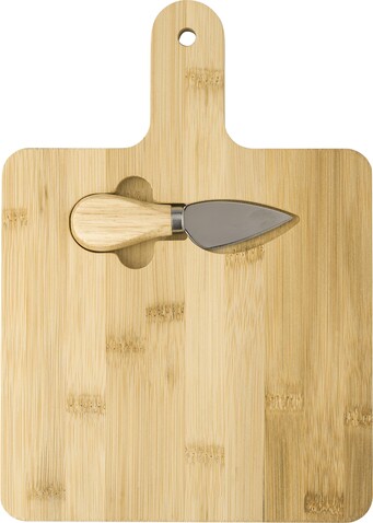 Käsebrett Jelena | Bambus | Mit Messer – Braun bedrucken, Art.-Nr. 011999999_708922 Käsebrett Jelena | Bambus | Mit Messer – Braun bedrucken, Art.-Nr. 011999999_708922