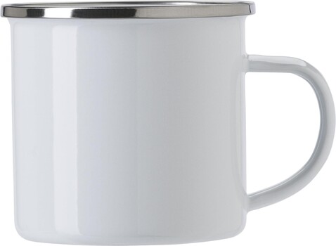 Emaille-Becher Jamaal | 350 ml – Weiß bedrucken, Art.-Nr. 002999999_709888 Emaille-Becher Jamaal | 350 ml – Weiß bedrucken, Art.-Nr. 002999999_709888