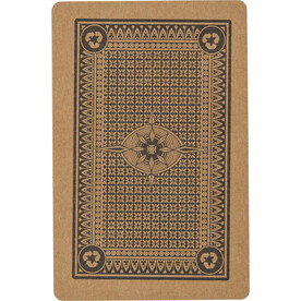 Spielkarten Andreina | Recycelt | 54 Karten – Braun bedrucken, Art.-Nr. 011999999_710073