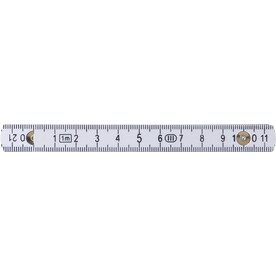 Lineal Leon | Kunststoff | Faltbar | 1 Meter – Weiß bedrucken, Art.-Nr. 002999999_710433