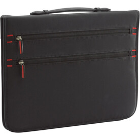 Portfolio Lianna | Polyester | A4 | Mit Taschenrechner – Schwarz bedrucken, Art.-Nr. 001999999_7215