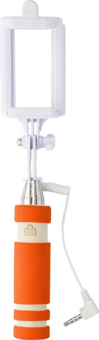 Selfie-Stick Ursula – Orange bedrucken, Art.-Nr. 007999999_7248 Selfie-Stick Ursula – Orange bedrucken, Art.-Nr. 007999999_7248