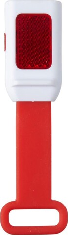 Lämpchen Duncan | Kunststoff | 3+1 LED | Silikonband – Rot bedrucken, Art.-Nr. 008999999_7273