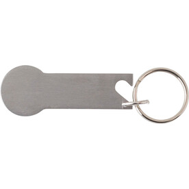 Schlüsselanhänger mit Flaschenöffner Gavin – Silber bedrucken, Art.-Nr. 032999999_739582