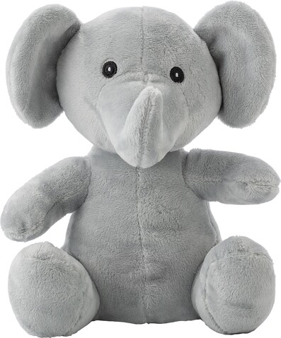 Plüschelefant Jessie – Grau bedrucken, Art.-Nr. 003999999_747962 Plüschelefant Jessie – Grau bedrucken, Art.-Nr. 003999999_747962
