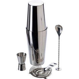Cocktail-Set Tatiana | Edelstahl | 4 St. – Schwarz bedrucken, Art.-Nr. 001999999_771714