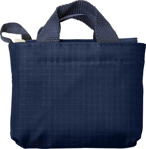 Einkaufstasche Wes | Oxford 210D | Faltbar – Blau bedrucken, Art.-Nr. 005999999_7799