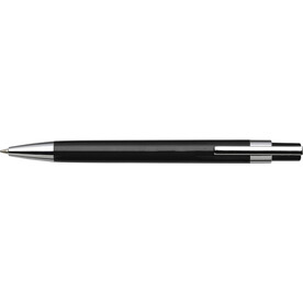 Kugelschreiber Jarod | Metallclip – Schwarz bedrucken, Art.-Nr. 001999999_8121