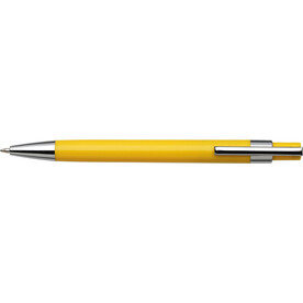 Kugelschreiber Jarod | Metallclip – Gelb bedrucken, Art.-Nr. 006999999_8121