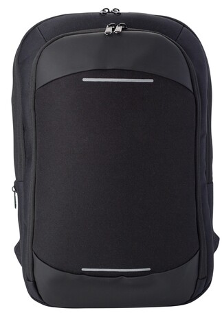 Business-Rucksack Paul | Polyester 600D | Erweiterbar | 22 l – Schwarz bedrucken, Art.-Nr. 001999999_818599