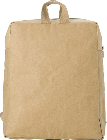 Rucksack Samanta | Papier | 10 l – Braun bedrucken, Art.-Nr. 011999999_8262
