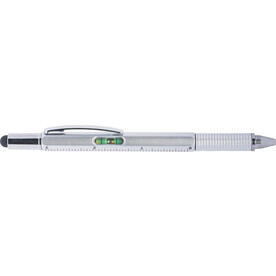 Kugelschreiber Giuliana | Kunststoff | 5-in-1 – Silber bedrucken, Art.-Nr. 032999999_8465