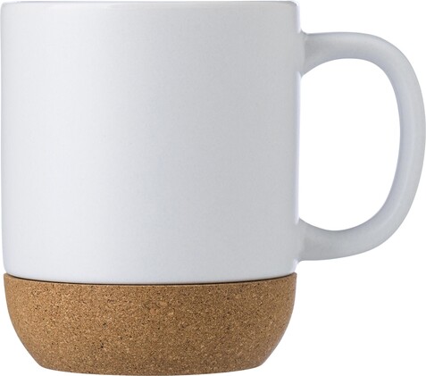 Tasse Rosamund | Keramik | Korkboden | 300 ml – Weiß bedrucken, Art.-Nr. 002999999_864506 Tasse Rosamund | Keramik | Korkboden | 300 ml – Weiß bedrucken, Art.-Nr. 002999999_864506
