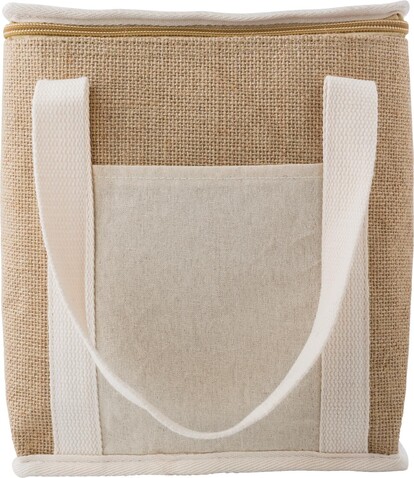 Jute-Kühltasche Raveena – Braun bedrucken, Art.-Nr. 011999999_866479 Jute-Kühltasche Raveena – Braun bedrucken, Art.-Nr. 011999999_866479