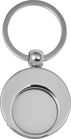 Schlüsselhalter Christie | 2-in-1 – Silber bedrucken, Art.-Nr. 032999999_8744