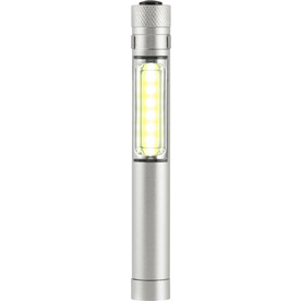 Taschenlampe Beth | Aluminium | COB | 50 Lumen – Silber bedrucken, Art.-Nr. 032999999_8839