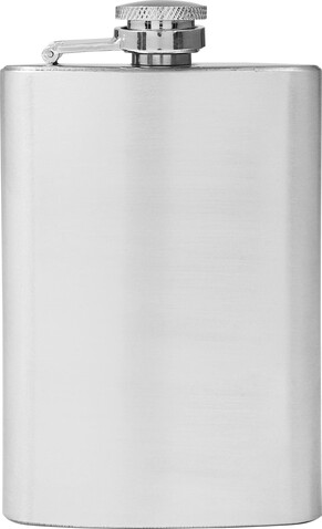 Flachmann Ingrid | Edelstahl | 100 ml – Silber bedrucken, Art.-Nr. 032999999_8909