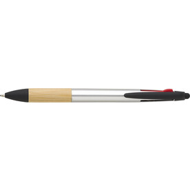 Kugelschreiber Malachi | 3 Farben | Stylus – Silber bedrucken, Art.-Nr. 032999999_966208