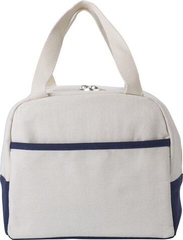 Kühltasche Alex | Baumwolle | 6 l – marineblau/neutral bedrucken, Art.-Nr. 313999999_967401