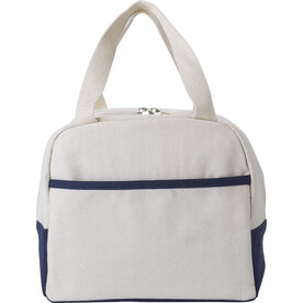 Kühltasche Alex | Baumwolle | 6 l – marineblau/neutral bedrucken, Art.-Nr. 313999999_967401