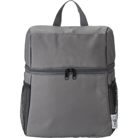 Kühltasche-Rucksack Elliott | Recycelt | Klettverschlusstasche – Grau bedrucken, Art.-Nr. 003999999_967421