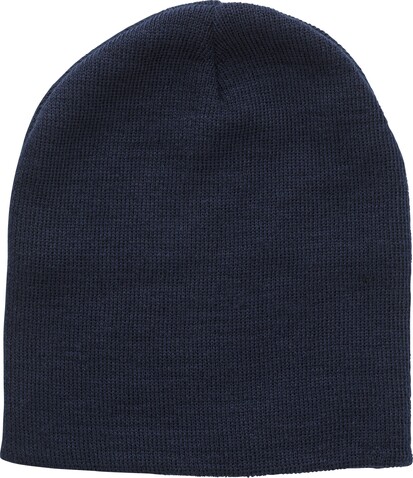 Mütze Jayden | Recycelt | Gestrickt – Blau bedrucken, Art.-Nr. 005999999_970761