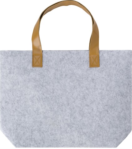 Einkaufstasche Hunter | Recyceltes Filz | Lange Griffe – Hellgrau bedrucken, Art.-Nr. 027999999_971805 Einkaufstasche Hunter | Recyceltes Filz | Lange Griffe – Hellgrau bedrucken, Art.-Nr. 027999999_971805