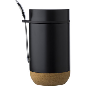 Speisebehälter Nash | Doppelwandig | 400 ml – Schwarz bedrucken, Art.-Nr. 001999999_976557
