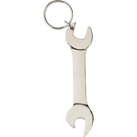 Schlüsselanhänger Gideon | Metall | Schraubenschlüsselform | Flaschenöffner – Silber bedrucken, Art.-Nr. 032999999_976598