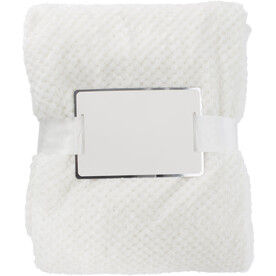 Decke Nikolai | Flanell-Fleece 230 g/m² | Waffeldesign – beige bedrucken, Art.-Nr. 357999999_976631