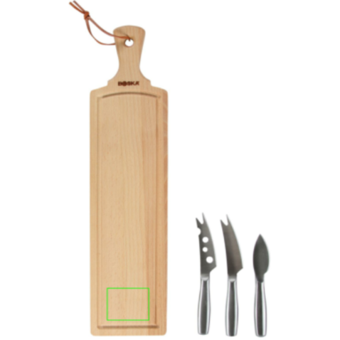 BOSKA Käse-Set Amigo braun, Stahl bedrucken, Art.-Nr. RB358208 BOSKA Käse-Set Amigo braun, Stahl bedrucken, Art.-Nr. RB358208