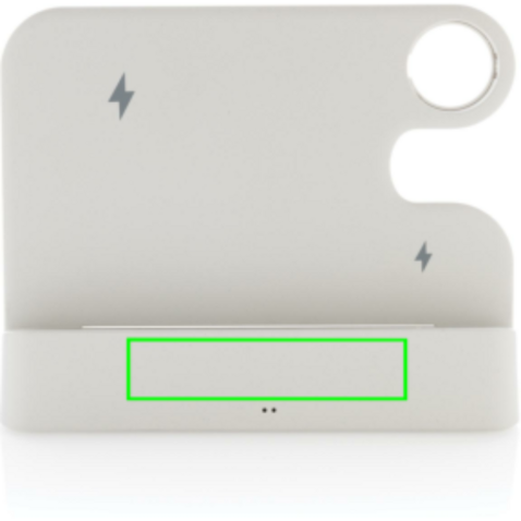 Joltz dual 15W-Ladegerät aus RCS rec. ABS mit iWatch-Slot weiß bedrucken, Art.-Nr. P308.6103 Joltz dual 15W-Ladegerät aus RCS rec. ABS mit iWatch-Slot weiß bedrucken, Art.-Nr. P308.6103