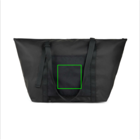 VINGA Livorno Wochenendtasche aus GRS recyceltem Polyester schwarz bedrucken, Art.-Nr. V7070201 VINGA Livorno Wochenendtasche aus GRS recyceltem Polyester schwarz bedrucken, Art.-Nr. V7070201