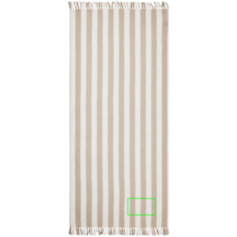 VINGA Ornos GRS Hamamtuch beige, weiß bedrucken, Art.-Nr. V4502119