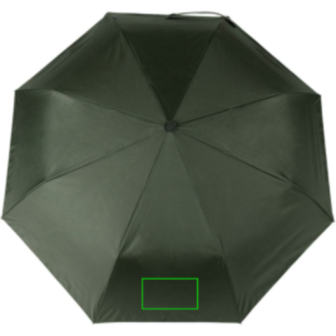 VINGA Baltimore AWARE™ RPET 21“ Regenschirm grün bedrucken, Art.-Nr. V850107
