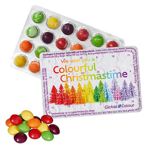 Kleinster (Advents-)Kalender SKITTLES® bedrucken, Art.-Nr. 110784002 Kleinster (Advents-)Kalender SKITTLES® bedrucken, Art.-Nr. 110784002