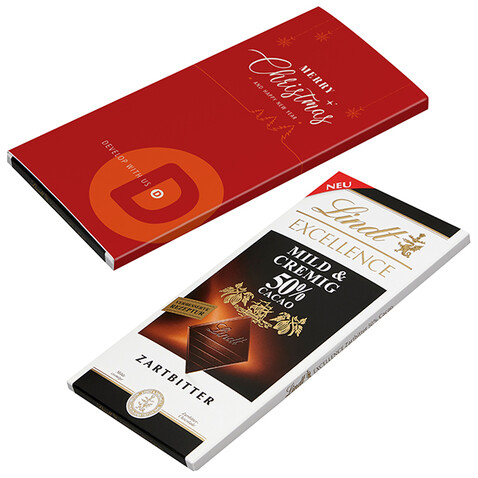 Lindt Schokoladentafel Zartbitter bedrucken, Art.-Nr. 110785201