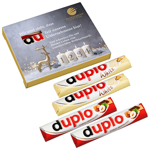 4er Advents-Duplo-Pack (klass. + weiß) bedrucken, Art.-Nr. 110782500 4er Advents-Duplo-Pack (klass. + weiß) bedrucken, Art.-Nr. 110782500
