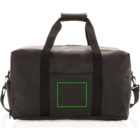 Schicke PU Wochenendtasche schwarz bedrucken, Art.-Nr. P707.061 Schicke PU Wochenendtasche schwarz bedrucken, Art.-Nr. P707.061