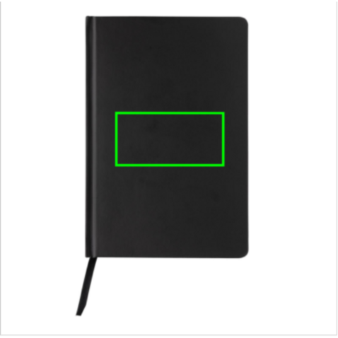 A5 Impact Steinpaper Hardcover Notizbuch schwarz bedrucken, Art.-Nr. P774.351 A5 Impact Steinpaper Hardcover Notizbuch schwarz bedrucken, Art.-Nr. P774.351